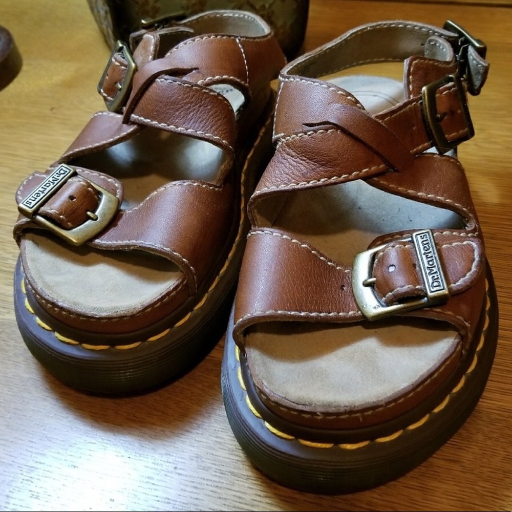 Dr. Marten Genuine Leather Platform Sandals NWOT